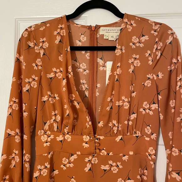 NWT Saltwater LUXE mini mid-sleeve dress XS - Picture 6 of 9